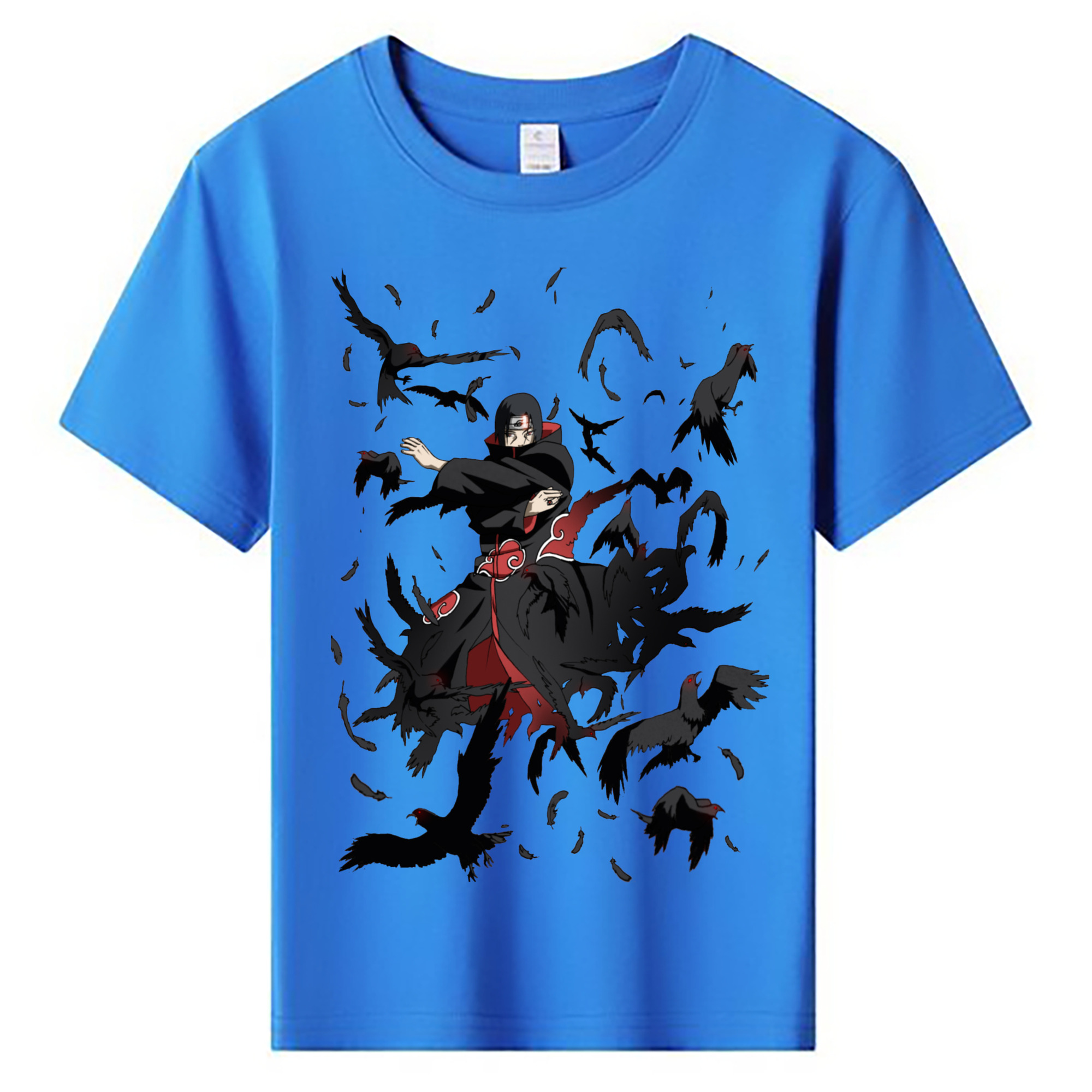 （画像用） NARUTO -ナルト- うちは イタチ Uchiha Itachi 綿100％キッズTシャツ（フロントプリント）